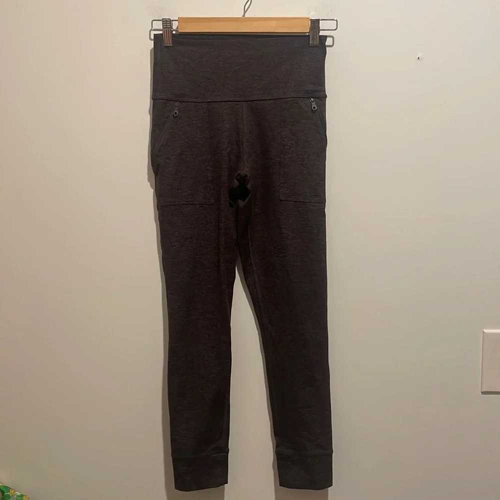 Plum Purple and Black Heathered Aerie Leggings